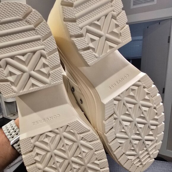 Chuck 70 De Luxe Heel Sandal Platform A13796C White Women's Size 9 NEW - Picture 10 of 13